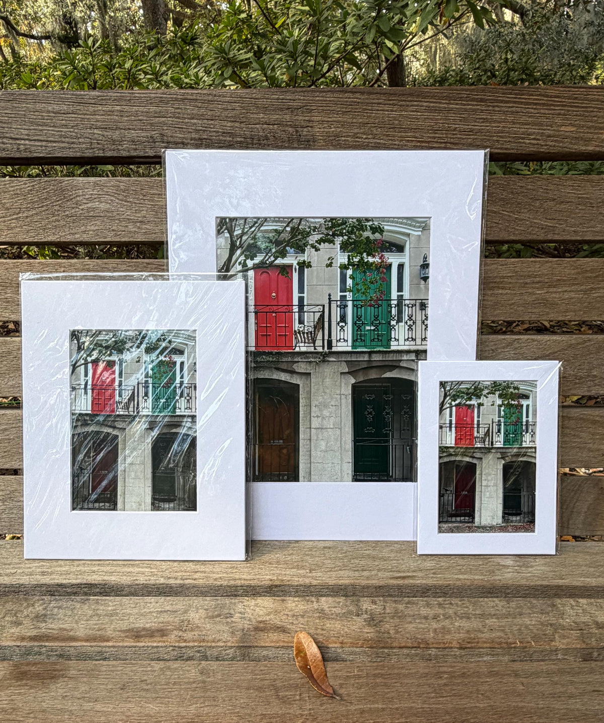 Historic front doors downtown Savannah Georgia photography unmatted print