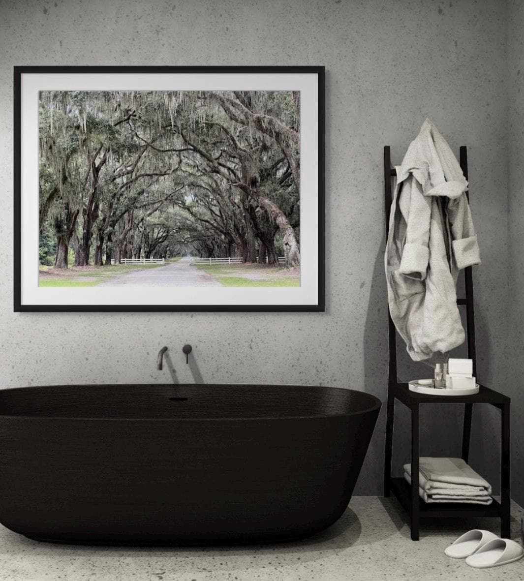 Savannah Georgia Road Lined With Live Oaks Spanish Moss Trees Wormsloe Plantation Photography Print Unmatted HORIZONTAL