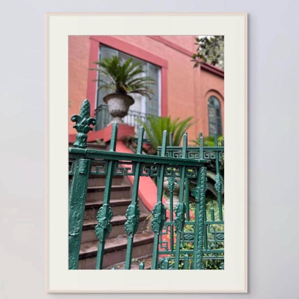 Set of 3 rainbow row pastel houses Savannah Georgia photography unmatted prints
