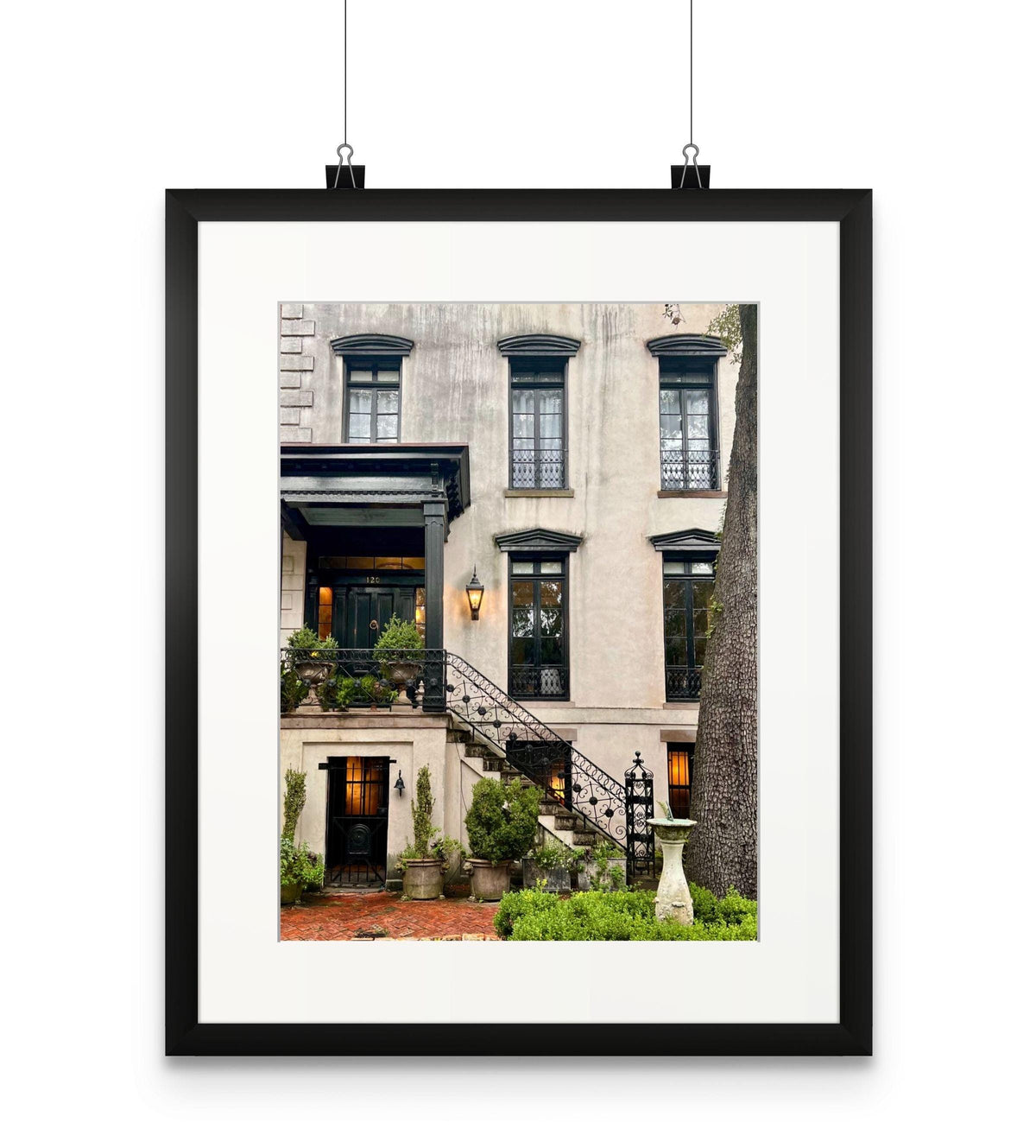 Jones Street historic house downtown Savannah Georgia photography print unmatted