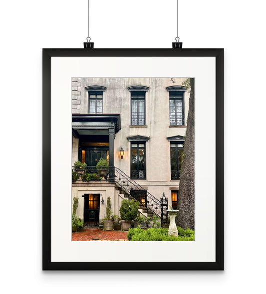 Jones Street historic house downtown Savannah Georgia photography print unmatted