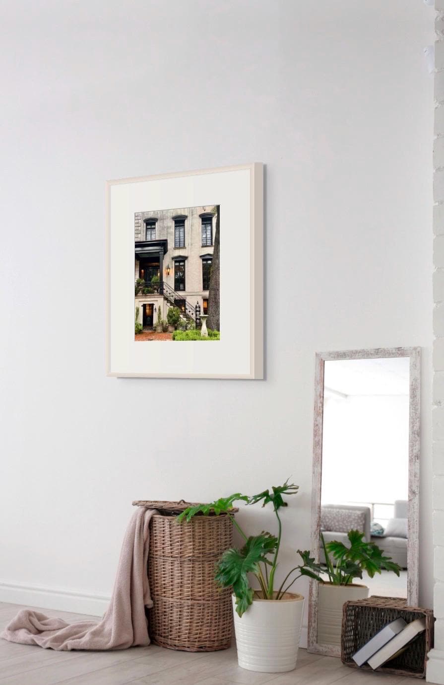 Jones Street historic house downtown Savannah Georgia photography print unmatted