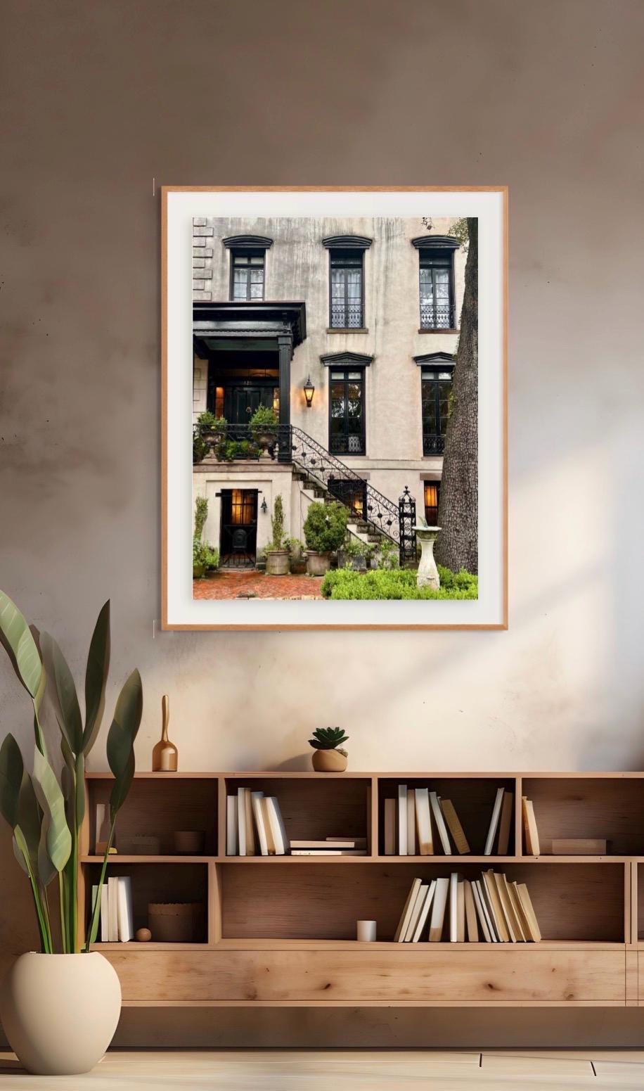 Jones Street historic house downtown Savannah Georgia photography print unmatted