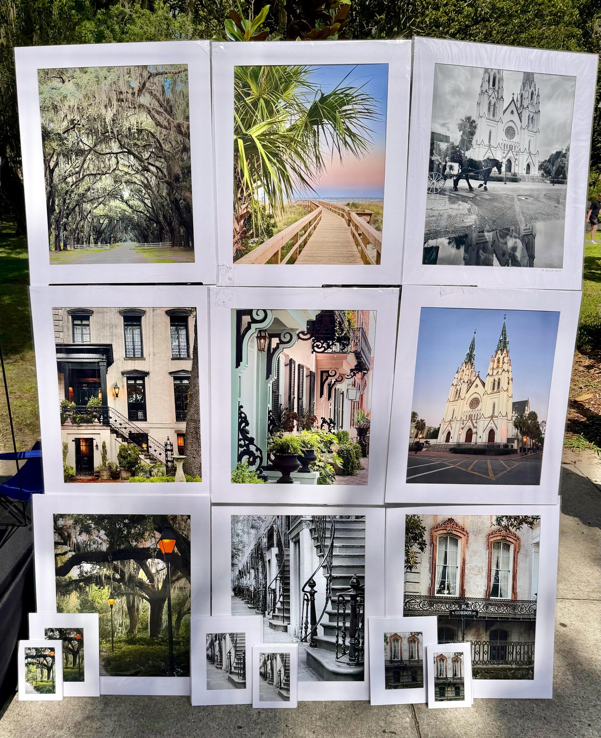 Savannah Georgia Gordon Street Monterey Square Noble Hardee Mansion gold trim windows photography print unmatted