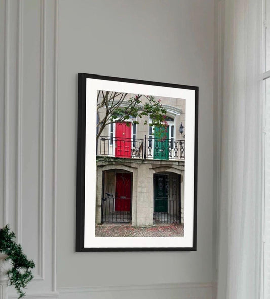 Historic front doors downtown Savannah Georgia photography unmatted print