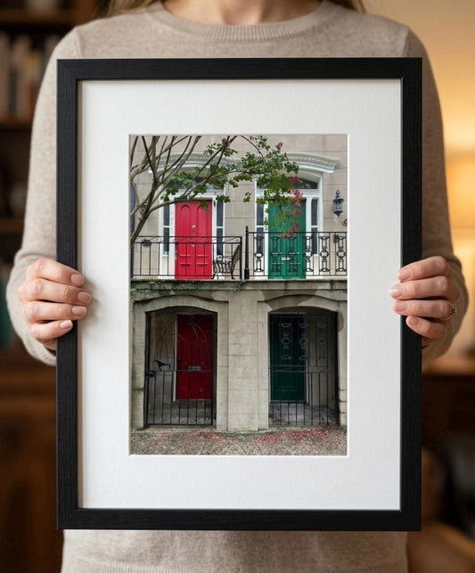 Historic front doors downtown Savannah Georgia photography unmatted print