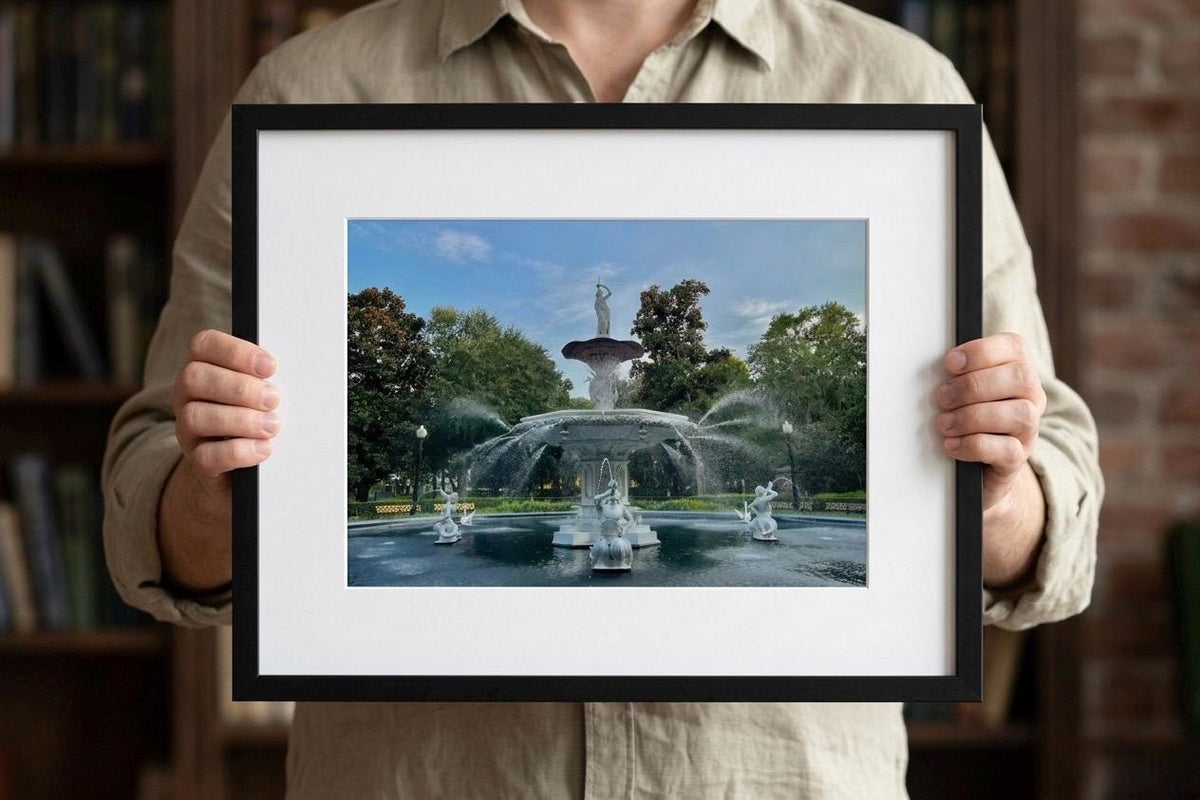 Forsyth Park Fountain Savannah Georgia Fine Art Photography Print Unmatted
