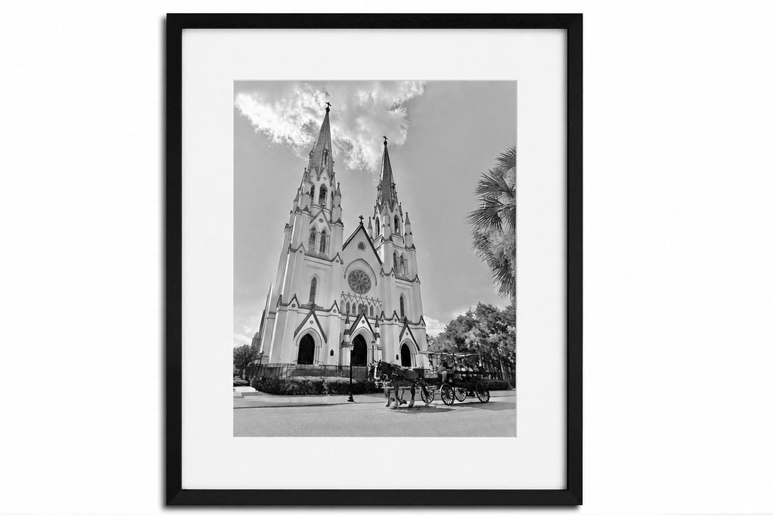 Savannah Georgia St John the Baptist Cathedral Basilica unmatted print